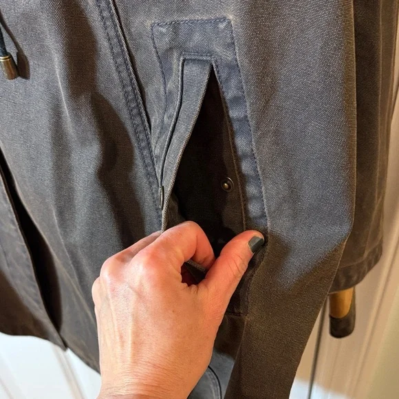 Poetry Dark Brown Hooded Cape Coat/Poncho - Picture 8 of 10